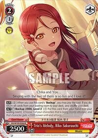 Trio's Melody, Riko Sakurauchi - Love Live! School idol festival 2 MIRACLE LIVE! - Weiss Schwarz card