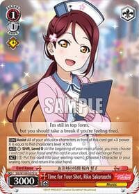 Time for Your Shot, Riko Sakurauchi - Love Live! School idol festival 2 MIRACLE LIVE! - Weiss Schwarz card