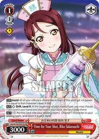 Time for Your Shot, Riko Sakurauchi (SR) - Love Live! School idol festival 2 MIRACLE LIVE! - Weiss Schwarz card