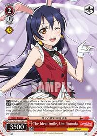 The Ideal Smile, Umi Sonoda (SR) - Love Live! School idol festival 2 MIRACLE LIVE! - Weiss Schwarz card