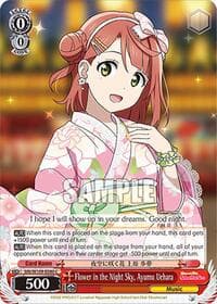 Flower in the Night Sky, Ayumu Uehara - Love Live! School idol festival 2 MIRACLE LIVE! - Weiss Schwarz card