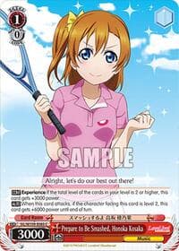 Prepare to Be Smashed, Honoka Kosaka - Love Live! School idol festival 2 MIRACLE LIVE! - Weiss Schwarz card