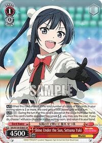 Shine Under the Sun, Setsuna Yuki (SR) - Love Live! School idol festival 2 MIRACLE LIVE! - Weiss Schwarz card