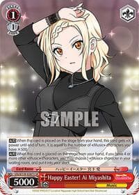 Happy Easter! Ai Miyashita (SR) - Love Live! School idol festival 2 MIRACLE LIVE! - Weiss Schwarz card