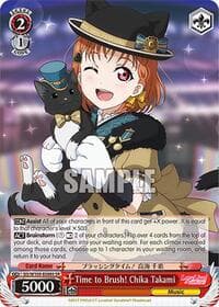 Time to Brush! Chika Takami (SR) - Love Live! School idol festival 2 MIRACLE LIVE! - Weiss Schwarz card