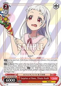 Surprises at Home, Chisato Arashi - Love Live! School idol festival 2 MIRACLE LIVE! - Weiss Schwarz card