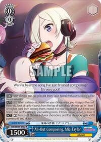 All-Out Composing, Mia Taylor - Love Live! School idol festival 2 MIRACLE LIVE! - Weiss Schwarz card