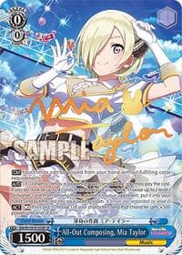 All-Out Composing, Mia Taylor (SP) - Love Live! School idol festival 2 MIRACLE LIVE! - Weiss Schwarz card