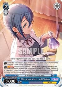After School Science, Shiki Wakana - Love Live! School idol festival 2 MIRACLE LIVE! - Weiss Schwarz card