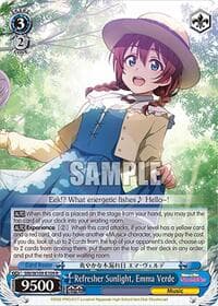Refresher Sunlight, Emma Verde - Love Live! School idol festival 2 MIRACLE LIVE! - Weiss Schwarz card