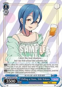 Chilling at Home, Shiki Wakana - Love Live! School idol festival 2 MIRACLE LIVE! - Weiss Schwarz card