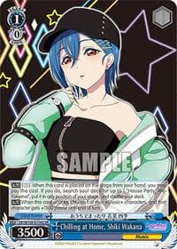 Chilling at Home, Shiki Wakana (SR) - Love Live! School idol festival 2 MIRACLE LIVE! - Weiss Schwarz card