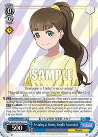 Relaxing at Home, Kinako Sakurakoji - Love Live! School idol festival 2 MIRACLE LIVE! - Weiss Schwarz card