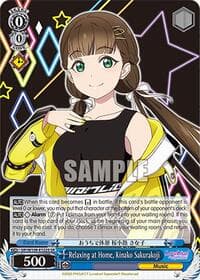 Relaxing at Home, Kinako Sakurakoji (SR) - Love Live! School idol festival 2 MIRACLE LIVE! - Weiss Schwarz card