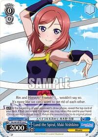 Land the Spiral, Maki Nishikino - Love Live! School idol festival 2 MIRACLE LIVE! - Weiss Schwarz card