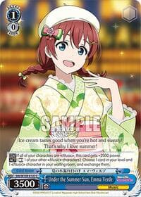 Under the Summer Sun, Emma Verde - Love Live! School idol festival 2 MIRACLE LIVE! - Weiss Schwarz card