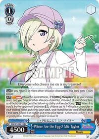 Where Are the Eggs? Mia Taylor - Love Live! School idol festival 2 MIRACLE LIVE! - Weiss Schwarz card