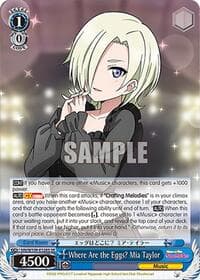 Where Are the Eggs? Mia Taylor (SR) - Love Live! School idol festival 2 MIRACLE LIVE! - Weiss Schwarz card