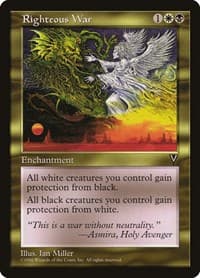 Righteous War - Visions - Magic: The Gathering card