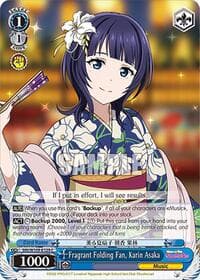 Fragrant Folding Fan, Karin Asaka - Love Live! School idol festival 2 MIRACLE LIVE! - Weiss Schwarz card
