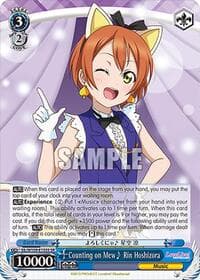 Counting on Mew~ Rin Hoshizora (SR) - Love Live! School idol festival 2 MIRACLE LIVE! - Weiss Schwarz card