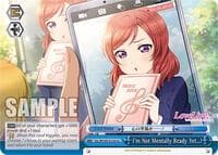 I'm Not Mentally Ready Yet! - Love Live! School idol festival 2 MIRACLE LIVE! - Weiss Schwarz card