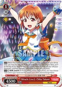 Miracle Live Chika Takami (PR) - Love Live! School idol festival 2 MIRACLE LIVE! - Weiss Schwarz card