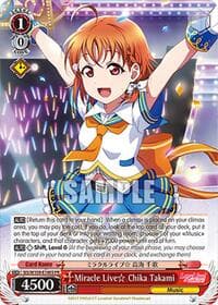 Miracle Live Chika Takami (PR) (Foil) - Love Live! School idol festival 2 MIRACLE LIVE! - Weiss Schwarz card