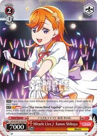 Miracle Live~ Kanon Shibuya (PR) (Foil) - Love Live! School idol festival 2 MIRACLE LIVE! - Weiss Schwarz card