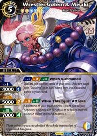 Wrestler Golen & Misaki - Generational Link - Battle Spirits Saga card