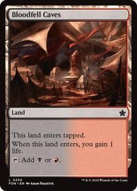 Bloodfell Caves - Foundations - Magic: The Gathering card