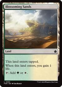 Blossoming Sands - Foundations - Magic: The Gathering card