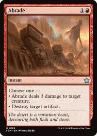 Abrade - Foundations - Magic: The Gathering card