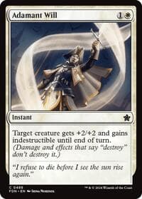 Adamant Will - Foundations - Magic: The Gathering card