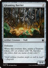 Gleaming Barrier - Foundations - Magic: The Gathering card