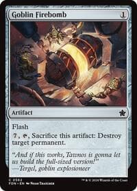Goblin Firebomb - Foundations - Magic: The Gathering card