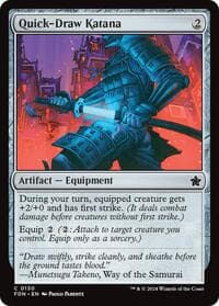 Quick-Draw Katana - Foundations - Magic: The Gathering card