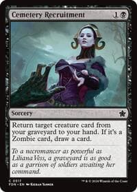 Cemetery Recruitment - Foundations - Magic: The Gathering card