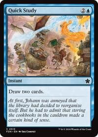 Quick Study - Foundations - Magic: The Gathering card