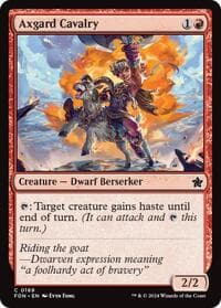 Axgard Cavalry - Foundations - Magic: The Gathering card