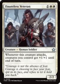 Dauntless Veteran - Foundations - Magic: The Gathering card