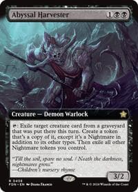 Abyssal Harvester (Extended Art) - Foundations - Magic: The Gathering card