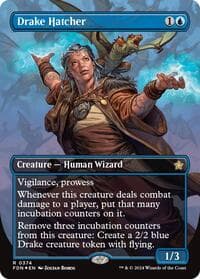 Drake Hatcher (Borderless) (Mana Foil) - Foundations - Magic: The Gathering card