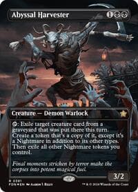 Abyssal Harvester (Borderless) (Mana Foil) - Foundations - Magic: The Gathering card