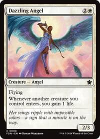 Dazzling Angel (0009) - Foundations - Magic: The Gathering card