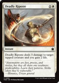 Deadly Riposte - Foundations - Magic: The Gathering card