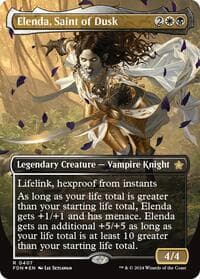 Elenda, Saint of Dusk (Borderless) (Mana Foil) - Foundations - Magic: The Gathering card