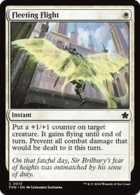 Fleeting Flight - Foundations - Magic: The Gathering card