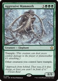 Aggressive Mammoth - Foundations - Magic: The Gathering card