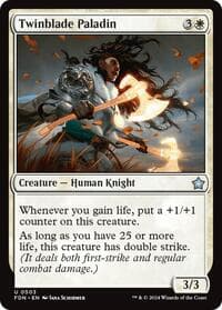 Twinblade Paladin - Foundations - Magic: The Gathering card